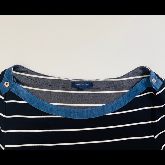 Tommy Hilfiger black and white stripe dress - Picture 9 of 9